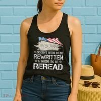 US Flag Constitution of the USA Needs To Be Reread Women's Tank Top thumb 2