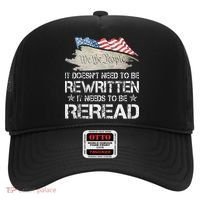 US Flag Constitution of the USA Needs To Be Reread Hat thumb 0