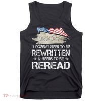 US Flag Constitution of the USA Needs To Be Reread Tank Top thumb 0