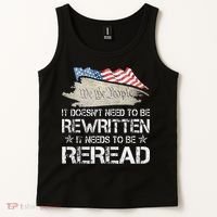US Flag Constitution of the USA Needs To Be Reread Tank Top thumb 2