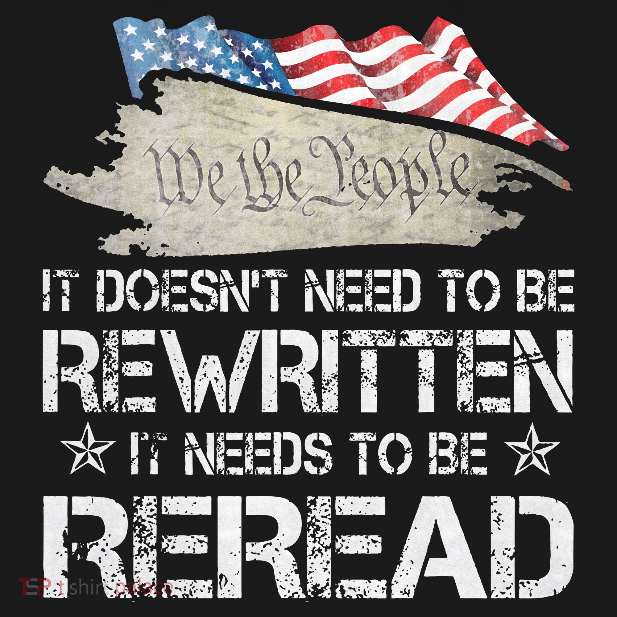 US Flag Constitution of the USA Needs To Be Reread Visor
