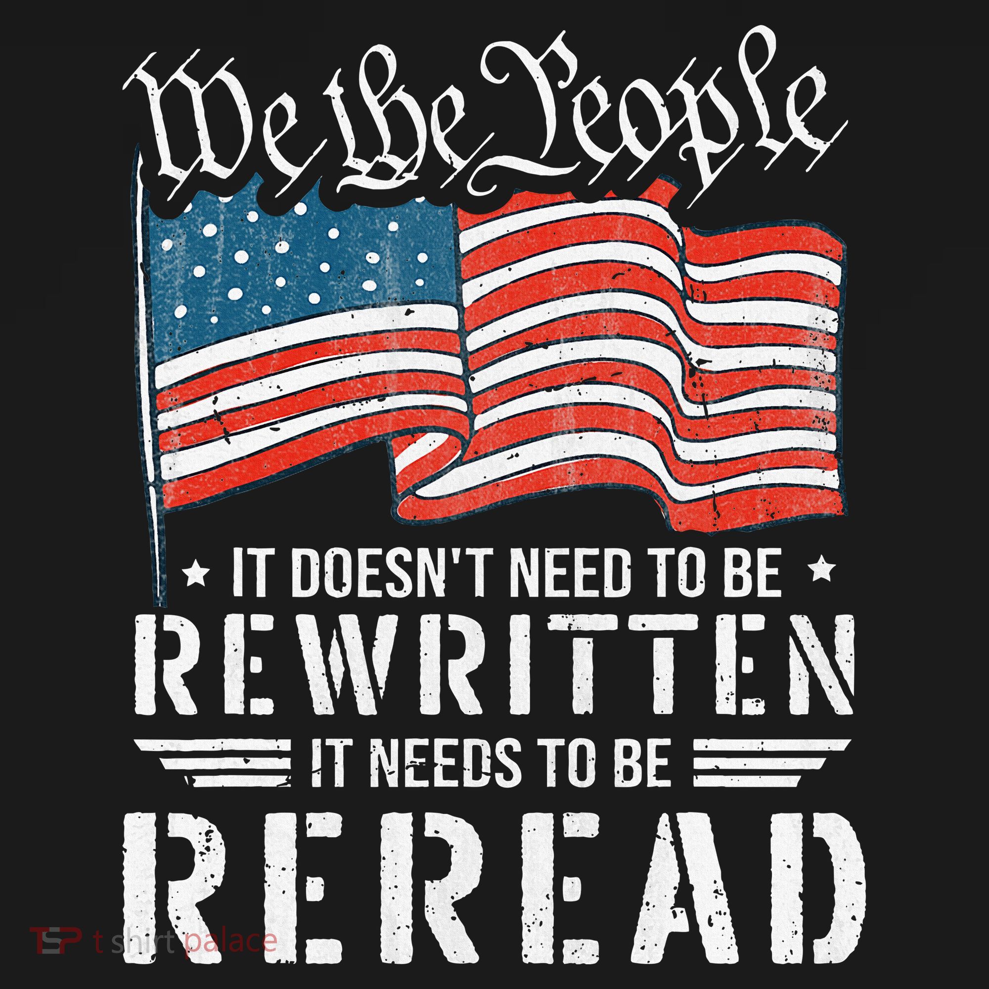 Us Flag Constitution Of The Usa Needs To Be Reread Women's Hoodie