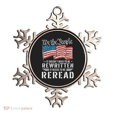 Us Flag Constitution Of The Usa Needs To Be Reread Ornament