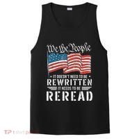 Us Flag Constitution Of The Usa Needs To Be Reread PosiCharge Competitor Tank thumb 0