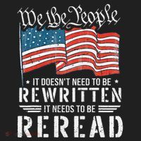 Us Flag Constitution Of The Usa Needs To Be Reread Golf Towel thumb 3