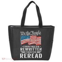 Us Flag Constitution Of The Usa Needs To Be Reread Tote Bag thumb 0