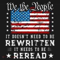 Us Flag Constitution Of The Usa Needs To Be Reread Women's Hoodie thumb 2