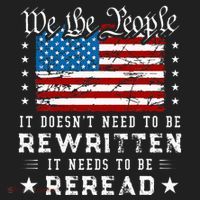 Us Flag Constitution Of The Usa Needs To Be Reread Golf Towel thumb 3