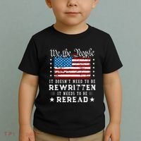 Us Flag Constitution Of The Usa Needs To Be Reread Toddler T-Shirt thumb 2