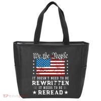 Us Flag Constitution Of The Usa Needs To Be Reread Tote Bag thumb 0