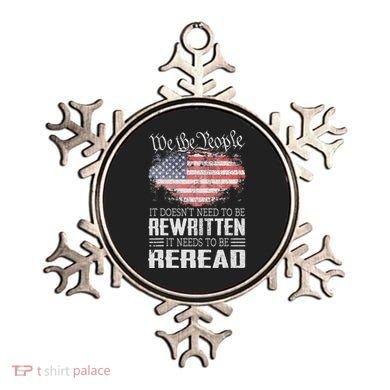 Us Flag Constitution Of The Usa Needs To Be Reread Ornament