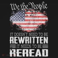 Us Flag Constitution Of The Usa Needs To Be Reread Tank Top thumb 6