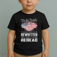 Us Flag Constitution Of The Usa Needs To Be Reread Toddler T-Shirt thumb 2