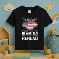 Us Flag Constitution Of The Usa Needs To Be Reread Toddler T-Shirt thumb 3