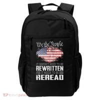 Us Flag Constitution Of The Usa Needs To Be Reread Backpack thumb 0