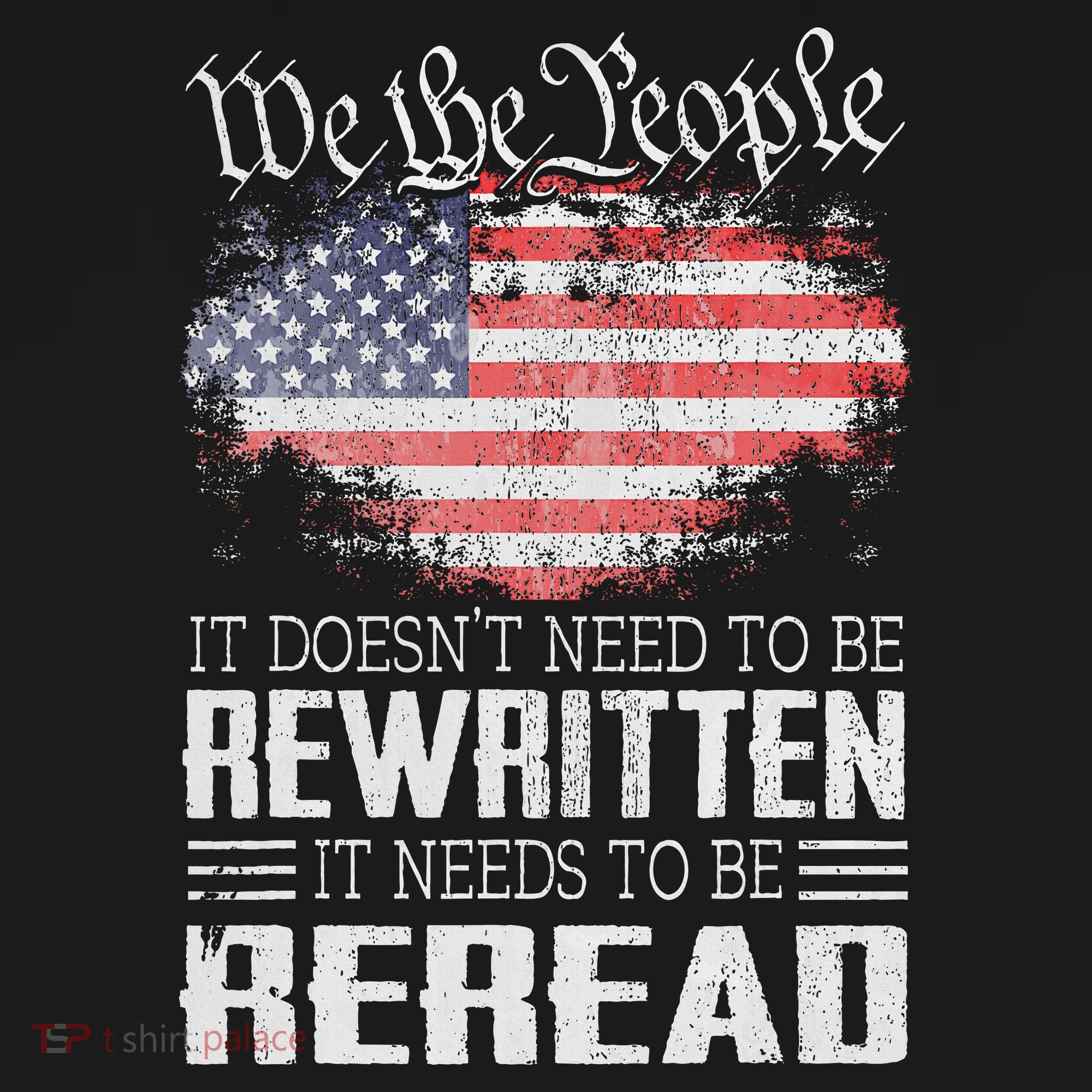 Us Flag Constitution Of The Usa Needs To Be Reread Mousepad