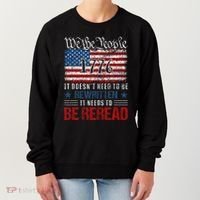 Us Flag Constitution Of The Usa Needs To Be Reread Women's Sweatshirt thumb 0
