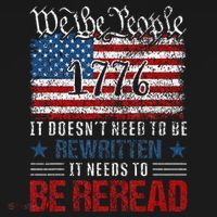 Us Flag Constitution Of The Usa Needs To Be Reread USA-Made Doggie Bandana thumb 2
