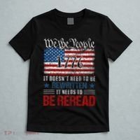 Us Flag Constitution Of The Usa Needs To Be Reread T-Shirt thumb 5