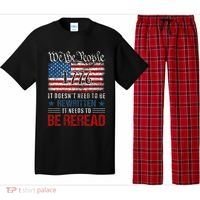 Us Flag Constitution Of The Usa Needs To Be Reread Pajama Set thumb 0
