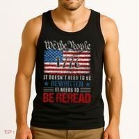 Us Flag Constitution Of The Usa Needs To Be Reread Tank Top thumb 3