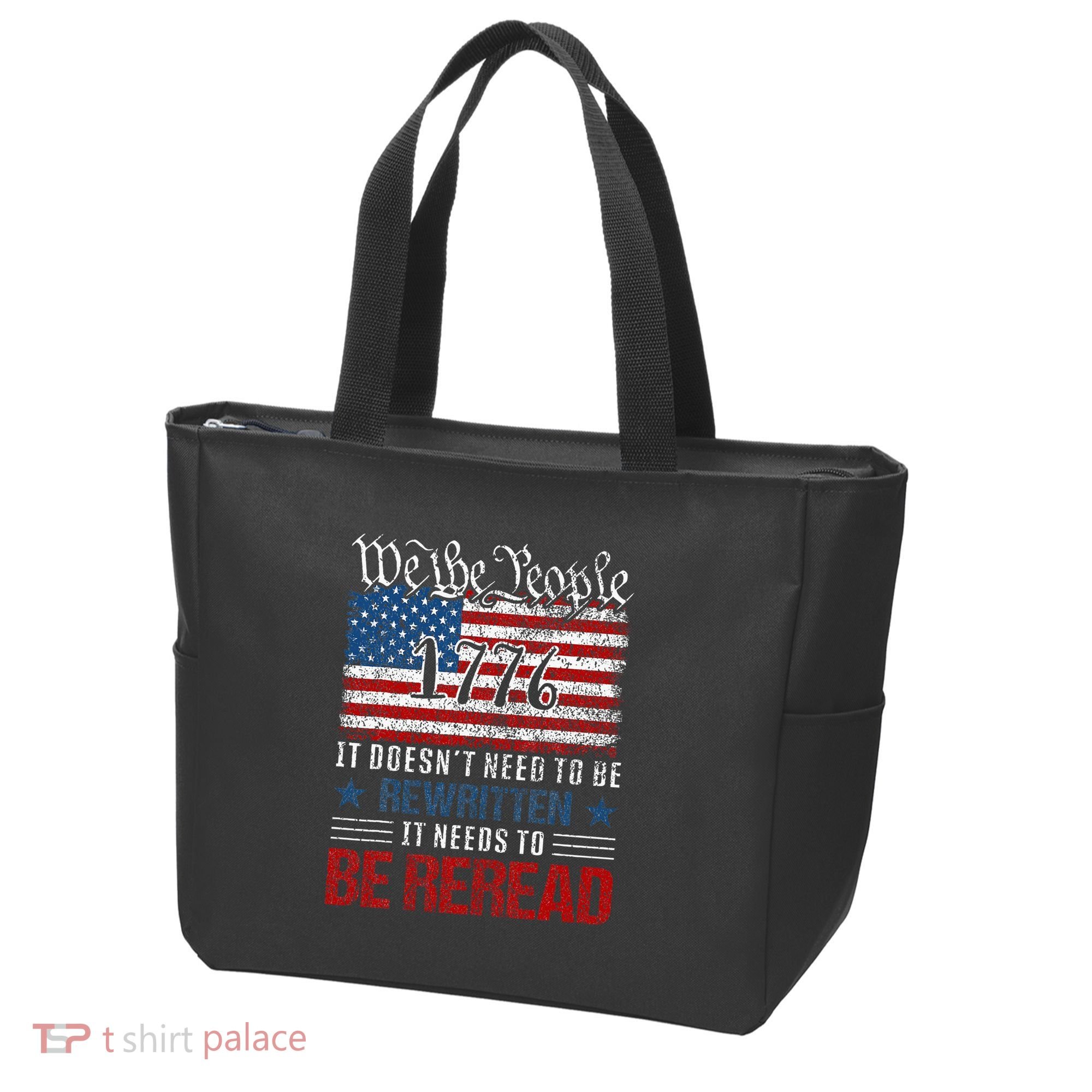 Us Flag Constitution Of The Usa Needs To Be Reread Tote Bag