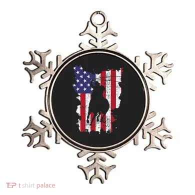 Usa Flag Cowboy Roping Ornament