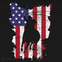 Usa Flag Cowboy Roping Toddler Hoodie thumb 2