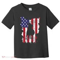 Usa Flag Cowboy Roping Toddler T-Shirt thumb 0