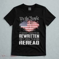 Us Flag Constitution Of The Usa Needs To Be Reread T-Shirt thumb 5