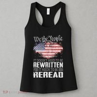 Us Flag Constitution Of The Usa Needs To Be Reread Women's Tank Top thumb 3