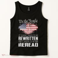 Us Flag Constitution Of The Usa Needs To Be Reread Tank Top thumb 2