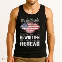 Us Flag Constitution Of The Usa Needs To Be Reread Tank Top thumb 3