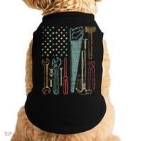 Usa Flag Carpenter And Builder Tools Doggie Tank thumb 0