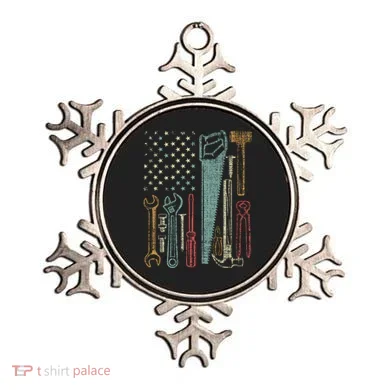 Usa Flag Carpenter And Builder Tools Ornament
