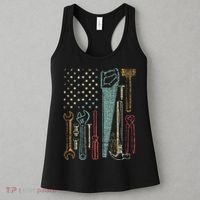 Usa Flag Carpenter And Builder Tools Women's Tank Top thumb 3
