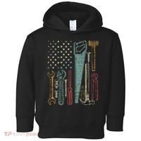 Usa Flag Carpenter And Builder Tools Toddler Hoodie thumb 0