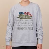 US Flag Constitution Of The USA Needs To Be Reread Women's Sweatshirt thumb 0
