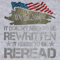 US Flag Constitution Of The USA Needs To Be Reread Women's Sweatshirt thumb 2