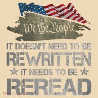 US Flag Constitution Of The USA Needs To Be Reread Apron thumb 3