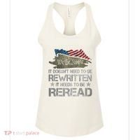 US Flag Constitution Of The USA Needs To Be Reread Women's Tank Top thumb 0