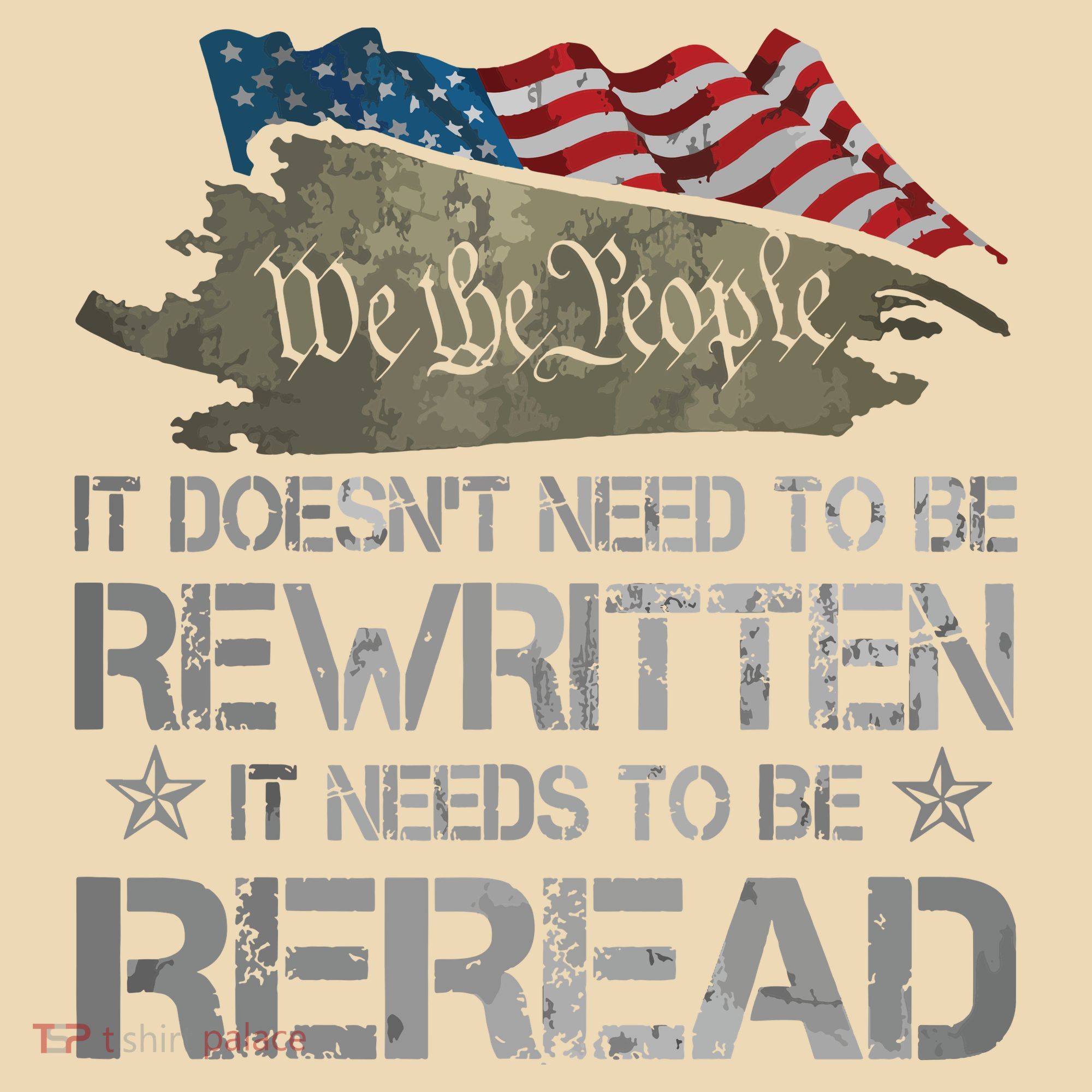 US Flag Constitution Of The USA Needs To Be Reread Women's Tank Top