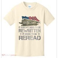 US Flag Constitution Of The USA Needs To Be Reread Kids T-Shirt thumb 0
