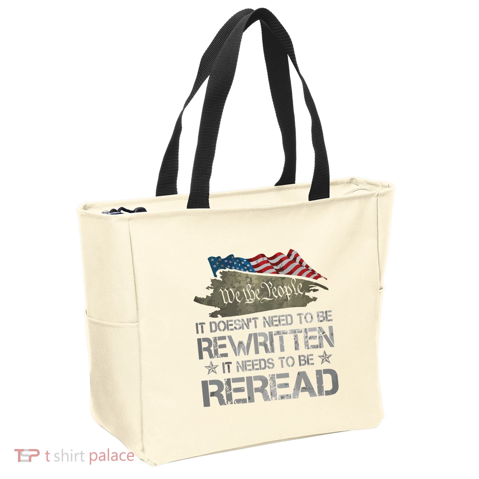 US Flag Constitution Of The USA Needs To Be Reread Tote Bag