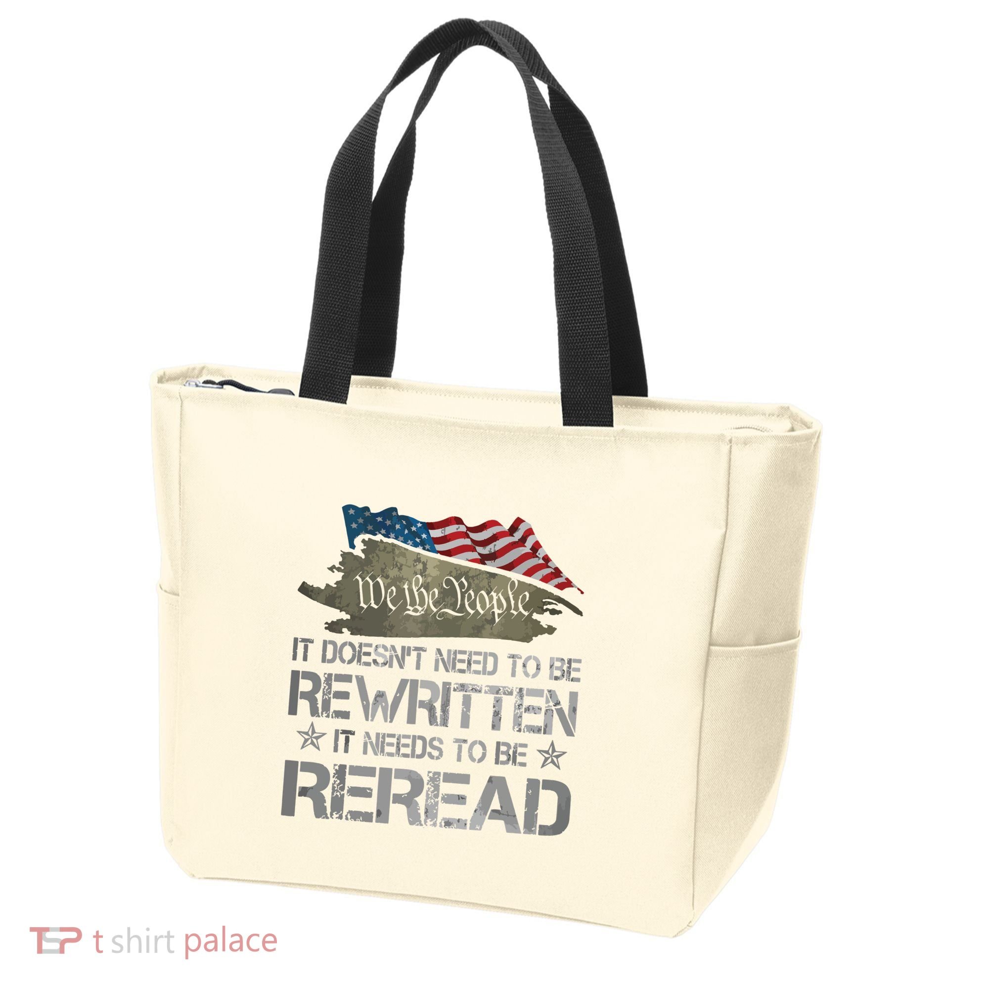 US Flag Constitution Of The USA Needs To Be Reread Tote Bag