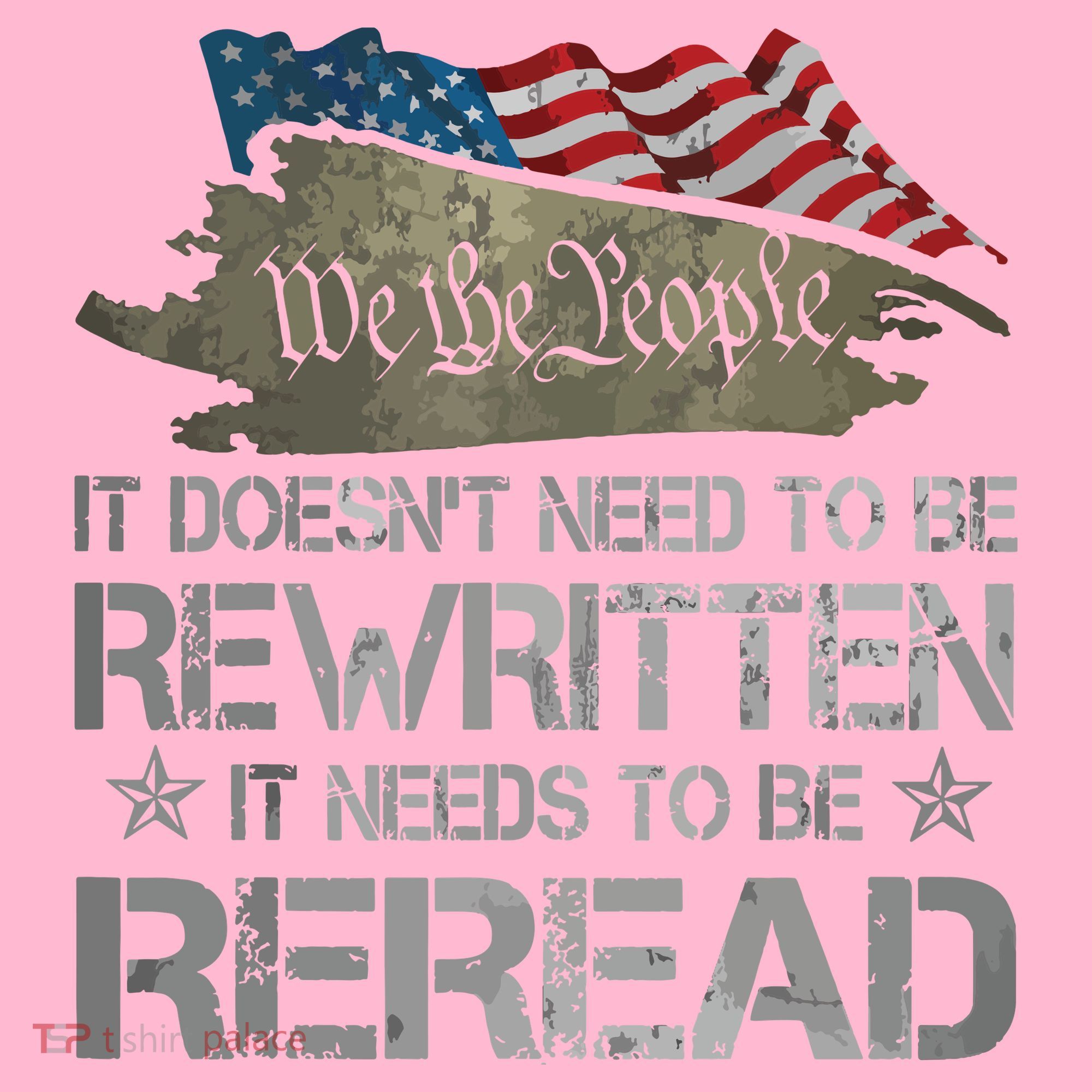 US Flag Constitution Of The USA Needs To Be Reread Coaster
