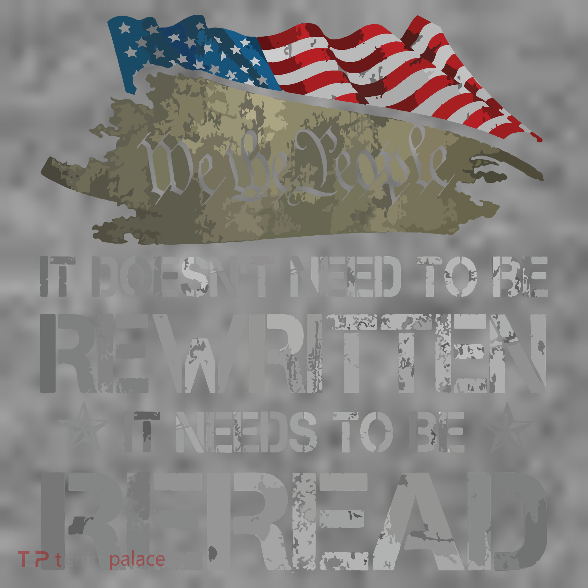 US Flag Constitution Of The USA Needs To Be Reread Toddler Hoodie