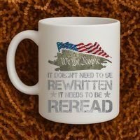 US Flag Constitution Of The USA Needs To Be Reread Coffee Mug thumb 2