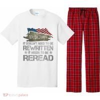 US Flag Constitution Of The USA Needs To Be Reread Pajama Set thumb 0