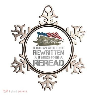 US Flag Constitution Of The USA Needs To Be Reread Ornament